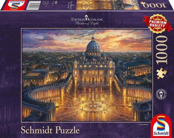 SCM59628 - Puzzle 1000 pièces Le Vatican par Thomas KINKADE - 1