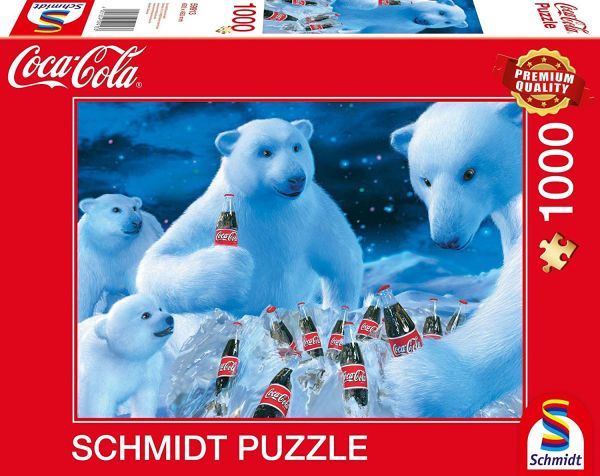 SCM59913 - Puzzle 1000 Pièces Ours Polaire COCA COLA - 1