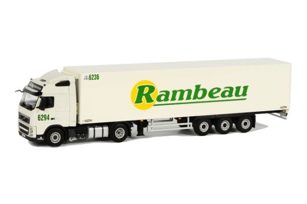 WSI9604 - VOLVO FH12 Globetrotter 4x2 Avec semi frigo CARRIER 3 Essieux RAMBEAU - 1