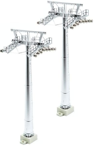 JC50500 - 2 poteaux 16 cm pour remontée mécanique au 1/87 - 1