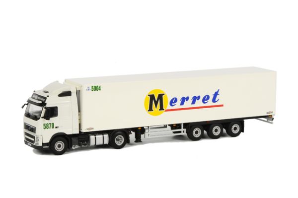 WSI9609 - VOLVO FH12 Globetrotter 4x2 Avec semi frigo THERMOKING 3 Essieux MERRET - 1