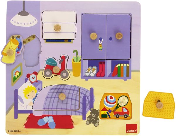 GOA53034 - Puzzle en bois 7 Pièces Chambre d'enfant - 1
