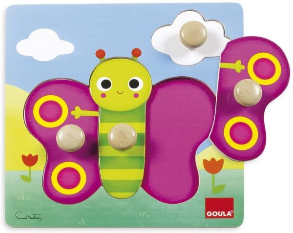GOA53051 - Puzzle en bois 3 Pièces Papillon - 1