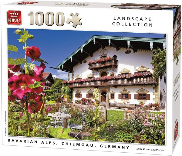 KING55854 - Puzzle 1000 Pièces Alpes Bavaroises en Allemagne - 1