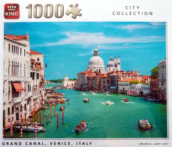 KING55978 - Puzzle 1000 Pièces Grand Canal de Venise en Italie - 1