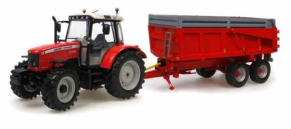 UH68125 - MASSEY 5480 avec Remorque CARGO - 1