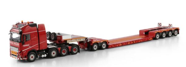WSI6073370 - VOLVO FH5 Globetrotter XL 8x4 avec porte engins 2+4 Essieux NOOTEBOOM Red line - 1