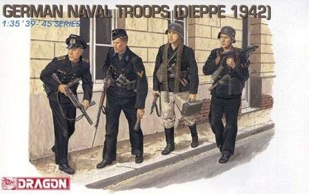 DRA6087 - Troupes navales allemandes - Dieppe 1942 à assembler et à peindre - 1