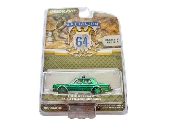 GREEN61050-E_VERT - DODGE Diplomat 1985 VERT U.S. Air Force Sécurity Police de la série BATAILLON 64 sous blister - 1