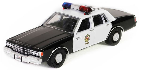 GREEN62020-C - CHEVROLET Caprice 1986 Police de Los Angeles du film True Romance 1993 sous blister - 1