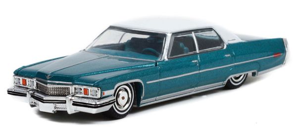GREEN63010-F - CADILLAC Sedan Deville 1973 de la série CALIFORNIA LOWRIDERS sous blister - 1