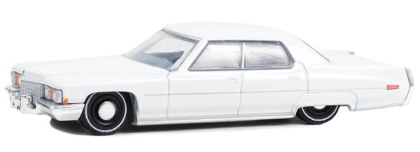 GREEN63040-D - CADILLAC Sedan deville 1972 blanche de la série CALIFORNIA LOWRIDERS sous blister - 1