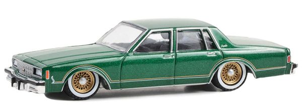 GREEN63050-F - CHEVROLET Impala 1985 vert de la série CALIFORNIA LOWRIDERS sous blister - 1