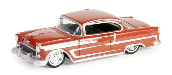 GREEN63060-B - CHEVROLET Bel Air 1955 rouge de la série CALIFORNIA LOWRIDERS sous blister - 1