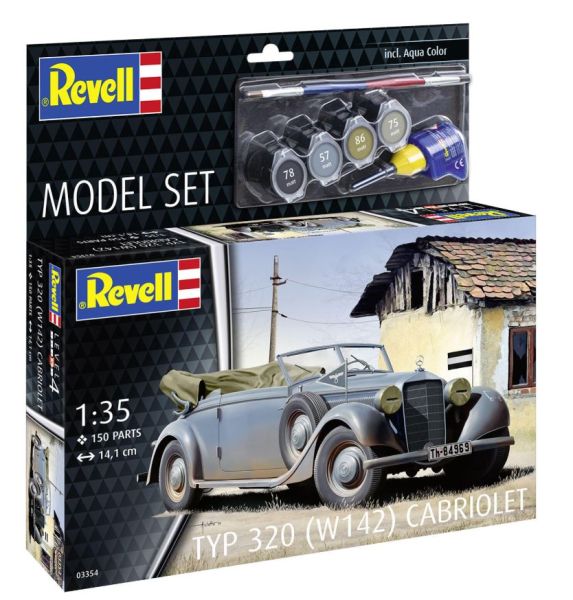 REV63354 - MODEL SET - Cabriolet Type 320 à assembler avec peinture - 1