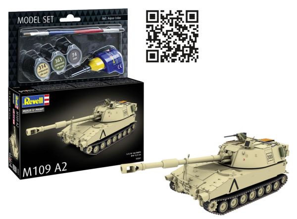 REV63361 - MODEL SET - Char M109 A2 à assembler avec peinture - 1