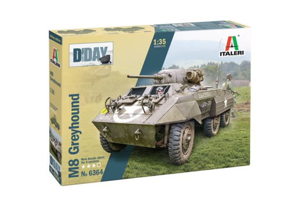 ITA6364 - Véhicule militaire M8 Greyhound à assembler et à peindre - 1