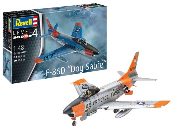REV63832 - Model Set F-86D Dog Sab maquette à construire et à peindre - 1