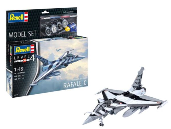 REV63901 - MODEL SET - Avion de chasse RAFALE C à assembler avec peinture - 1
