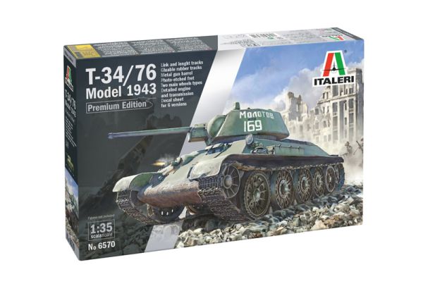 ITA6570 - Char T-34/76 Mod.43 à assembler et à peindre - 1