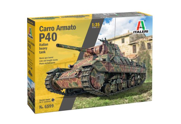 ITA6599 - Char militaire Carro Armato P40 à assembler et à peindre - 1