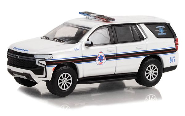 GREEN67040-F - CHEVROLET Tahoe 2021 Ambulance New York de la série FIRST RESPONDERS sous blister - 1