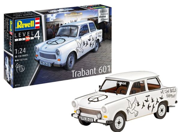 REV67713 - Trabant 601S à assembler et à peindre avec accessoires - 1