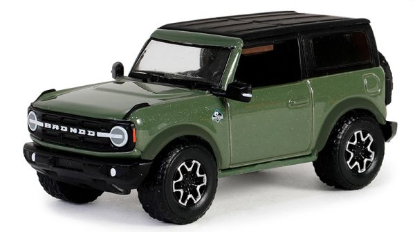 GREEN68050-E - FORD bronco outer Banks 2023 vert  de la série SHOWROOM FLOOR sous blister - 1