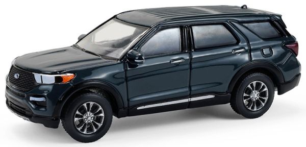 GREEN68070-D - FORD Explorer 2024 bleu pierre de la série SHOWROOM FLOOR sous blister - 1