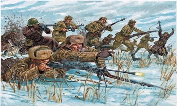 ITA6069 - Infanterie Russe – Uniformes d'hiver à peindre - 1