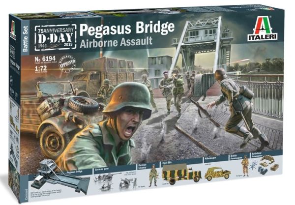 ITA6194 - Ensemble de bataille Pegasus Bridge D.DAY 75th à assembler et à peindre - 1