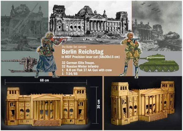 ITA6195 - Bataille pour le Reichstag 1945 – Set de Bataille à assembler et à peindre - 1