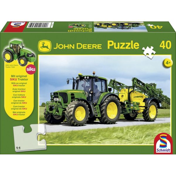 PUZ55625 - Puzzle 40 piéces JOHN DEERE 6630 Avec pulvérisateur 732 JOHN DEERE 36.1 x 24.3 cm - 1