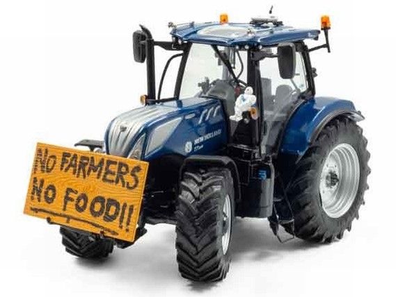 UH6352 - NEW HOLLAND T7.225 Blue Power NO FARMERS-NO FOOD - 1