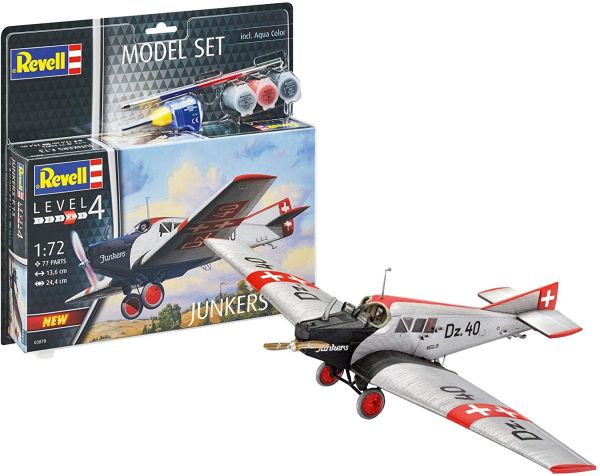 REV63870 - Model set Avion Junkers F.13 avec peinture à assembler - 1