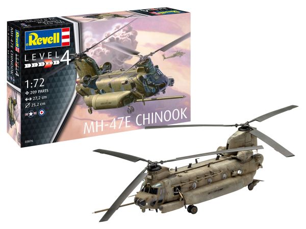 REV63876 - Model Set Hélicoptére MH-47E Chinook avec peinture à assembler - 1
