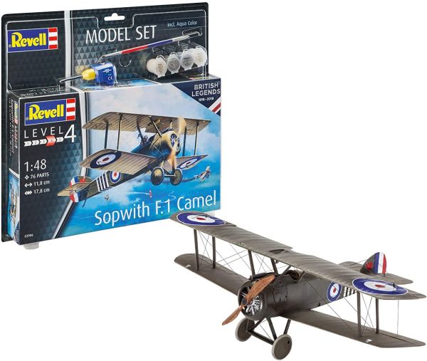 REV63906 - Model set British Legends - Sopwith Camel avec peinture à assembler - 1