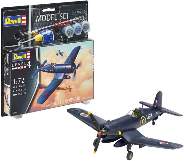 REV63917 - Model set F4U-1B Corsair royal N avec peinture à assembler - 1