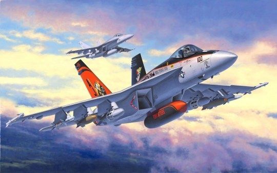 REV63997 - Avion F/A-18 E super hornet avec peinture à assembler - 1