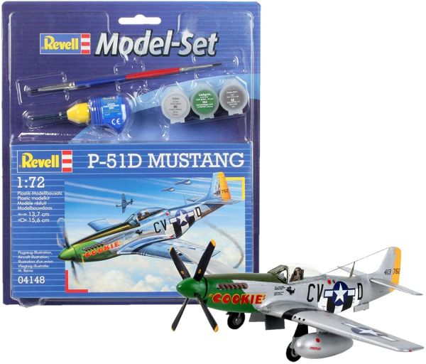 REV64148 - Model set P-51D Mustang avec peinture à assembler - 1