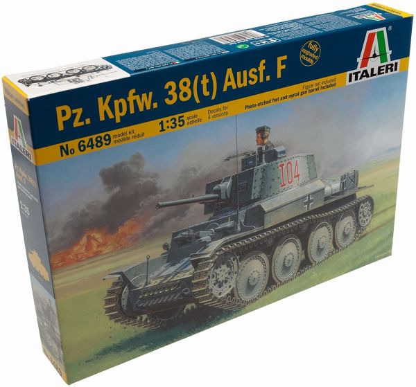 ITA6489 - Char Pz.Kpfw 38(t) Ausf. F à assembler et à peindre - 1