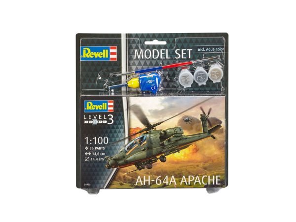 REV64985 - Model Set AH-64A Apache avec peinture à assembler - 1