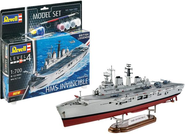 REV65172 - Model Set HMS Invincible Falkland War avec peinture à assembler - 1