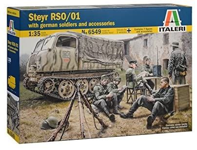 ITA6549 - Véhicule STEYR RSO / 01 avec des soldats allemands à assembler et à peindre - 1