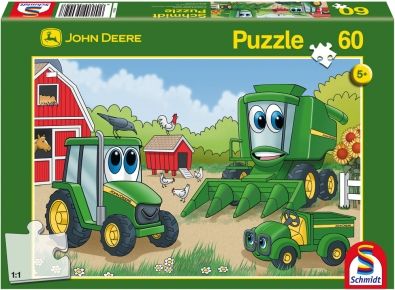 PUZ56002 - Puzzle 60 Piéces JOHN DEERE Le monde de JOHNNY 36.1 x 24.3 cm - 1