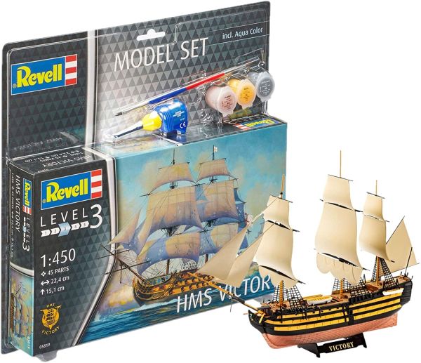 REV65819 - Mdoel set HMS Victory avec peinture à assembler - 1