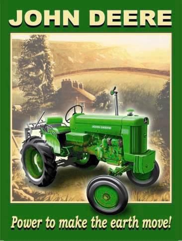 IES10113 - Plaque JOHN DEERE 330 40x30cm - 1