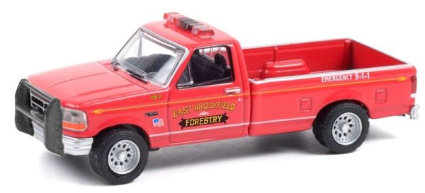 GREEN67010B - FORD F-350 1992 Massachusetts Forety FIRE & RESCUE sous blister - 1