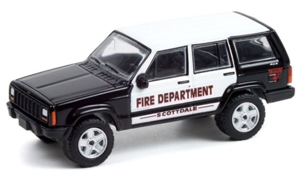 GREEN67020-D - JEEP Cherokee 2000 Service d'incendie de Scottdale FIRE & RESCUE 5901 sous blister - 1