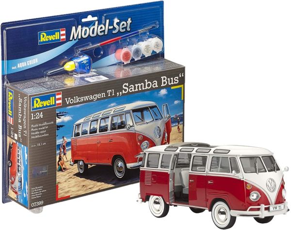 REV67399 - Model set VOLKSWAGEN T1 Samba bus avec peinture à assembler - 1
